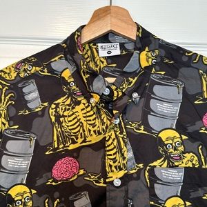 Creepy Co. Tarman Return of the Living Dead Unisex Short-sleeved Buttondown M